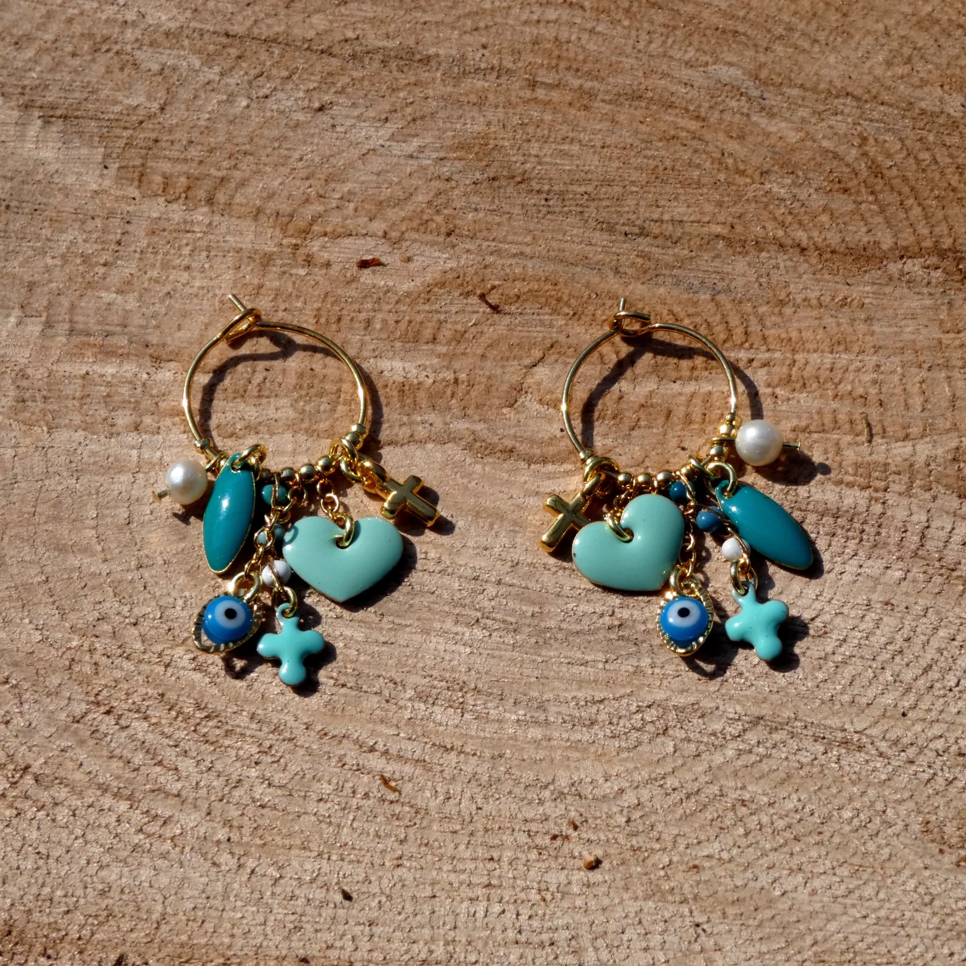 Boucles d'oreille créoles Arte Fact Santorin