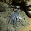 Pendentif Hamsa Touareg en argent. – Image 2