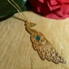 Collier mi-long Paon Sarah Bernhardt – Image 2