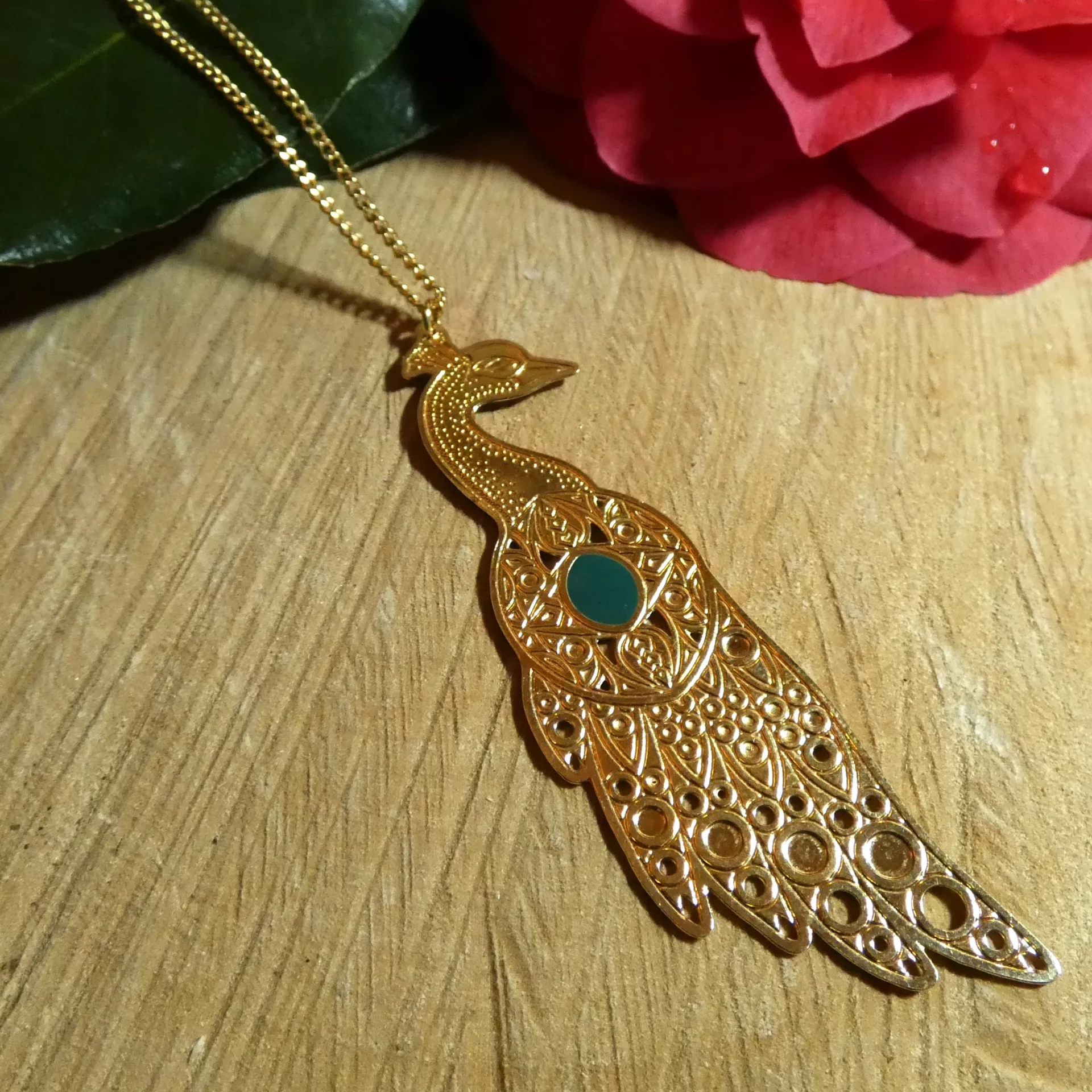 Collier Amélie Blaise Paon Sarah Bernhardt – Image 1