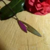 Collier Amélie Blaise "Masque" pourpre – Image 2