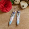 Boucles d'oreille NAHUA Apsa 2 brodées à la main – Image 2