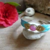 Bracelet Braha  bleu lagon et jade rose – Image 2