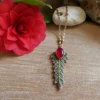 Collier Loana Jade pourpre – Image 2