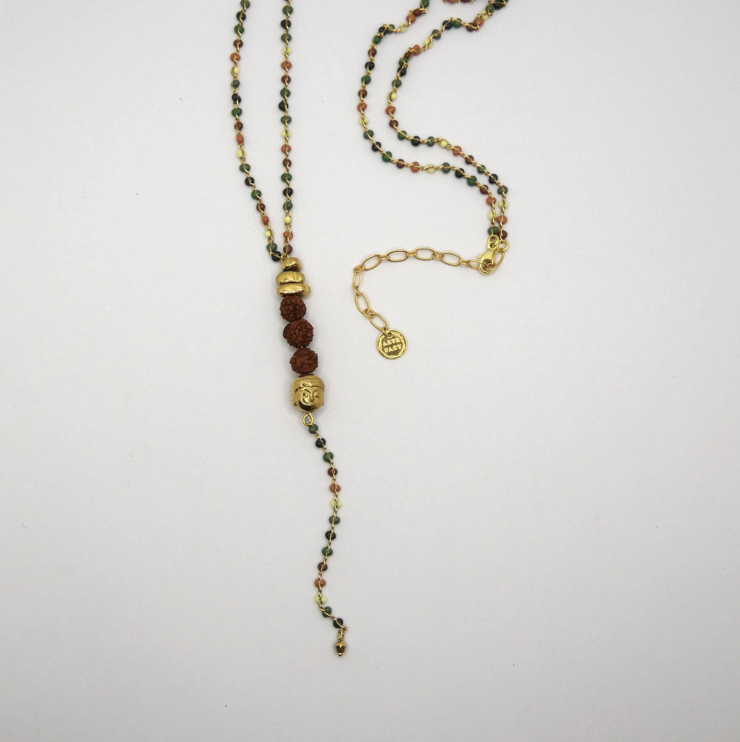 Collier Sautoir Arte Fact Déméter graines de Shiva bouddha