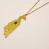 Collier mi-long Paon Sarah Bernhardt