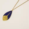 Collier Physalis bois bleu roi