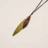Collier Amélie Blaise "Masque" pourpre