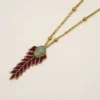 Collier NAHUA Loana brodé avec amazonite