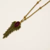 Collier Loana Jade pourpre