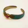 Bracelet Braha  bleu lagon et jade rose