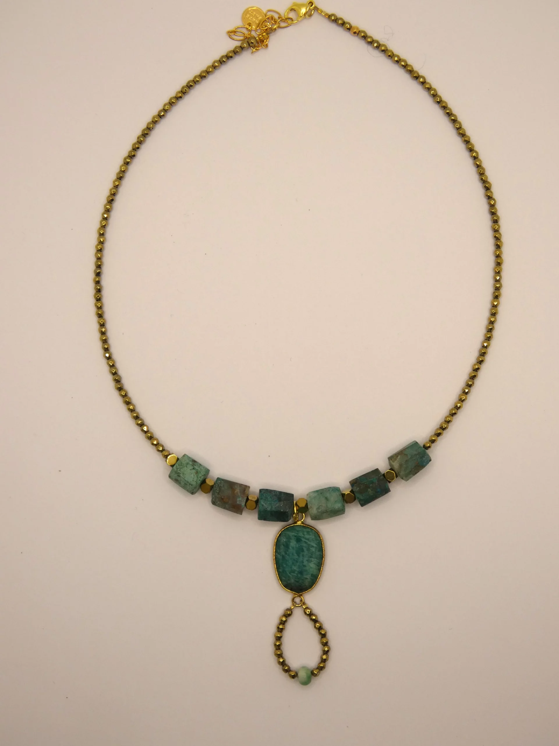 Collier bohême chrysocole