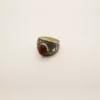 Bague Touareg gravée en argent et Cornaline