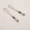 Boucles d'oreille Touareg en argent et ébène.