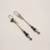 Boucles d'oreille Touareg en argent et ébène.