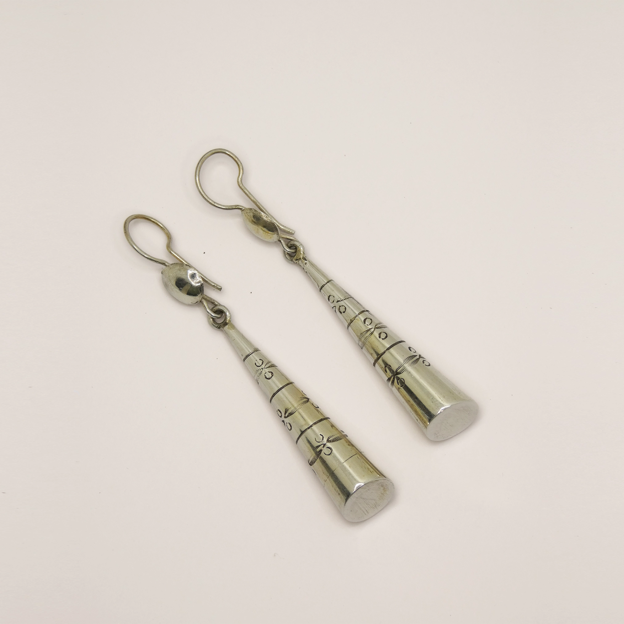 Boucles d'oreille Touareg en argent.