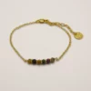 Bracelet Arte Fact doré à l'or fin et tourmalines