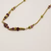 Collier Arte Fact tourmalines roses doré à l'or fin