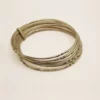 Bracelet Touareg 7 joncs gravés en argent.