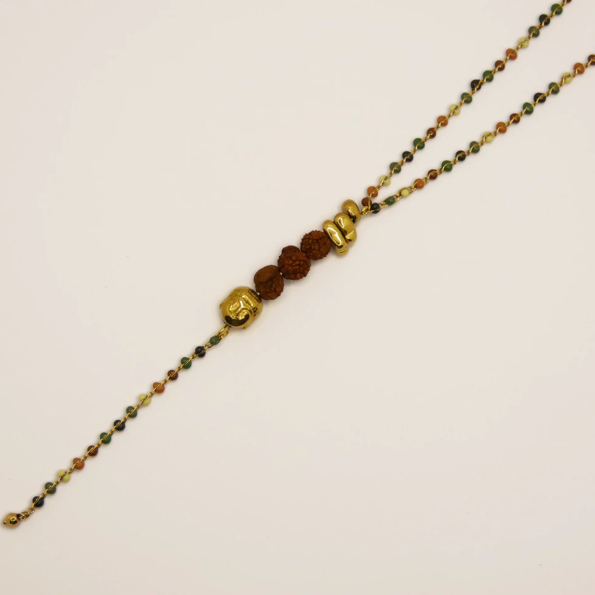 Collier Sautoir Arte Fact Déméter graines de Shiva bouddha