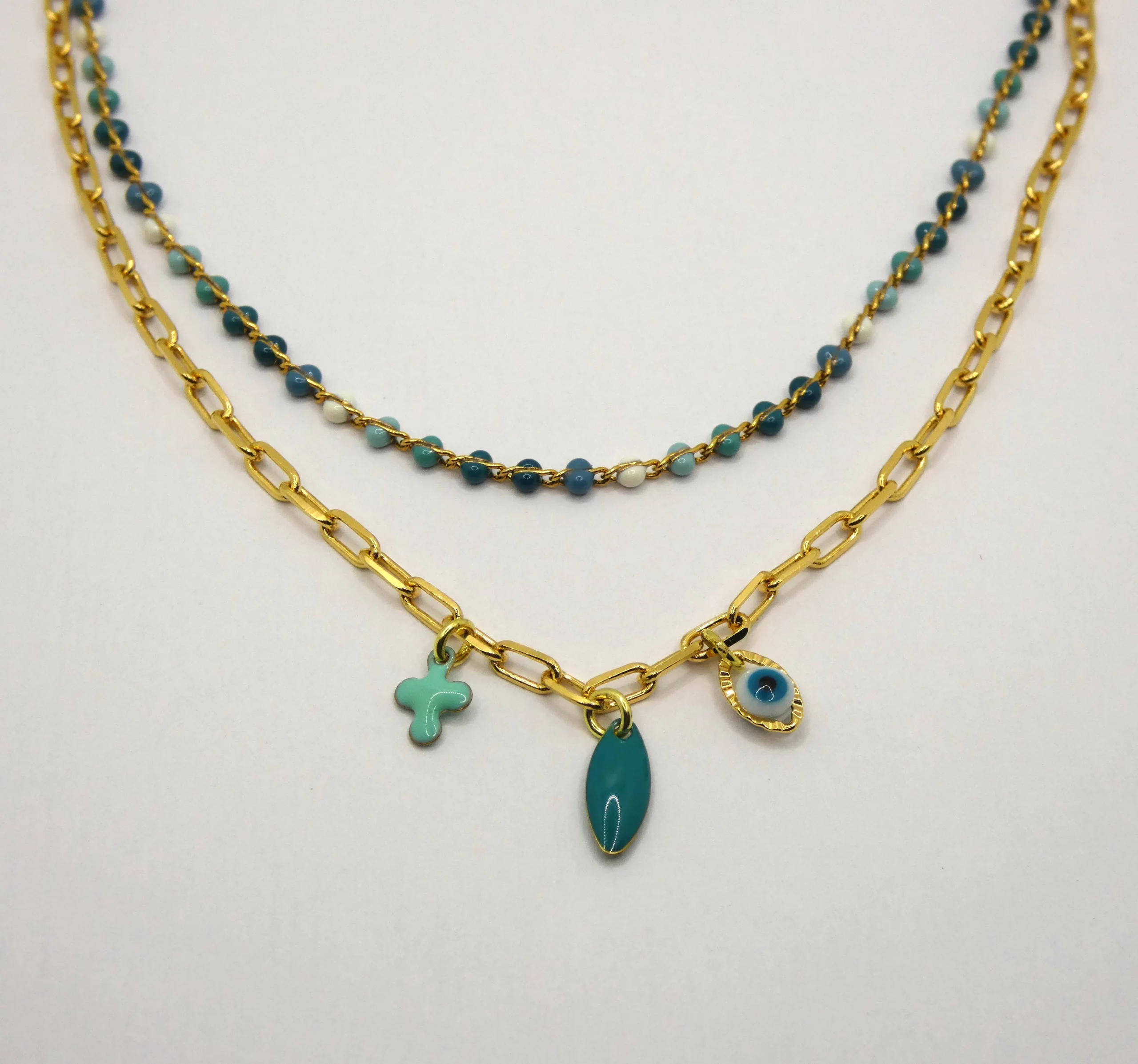 Double collier Santorin