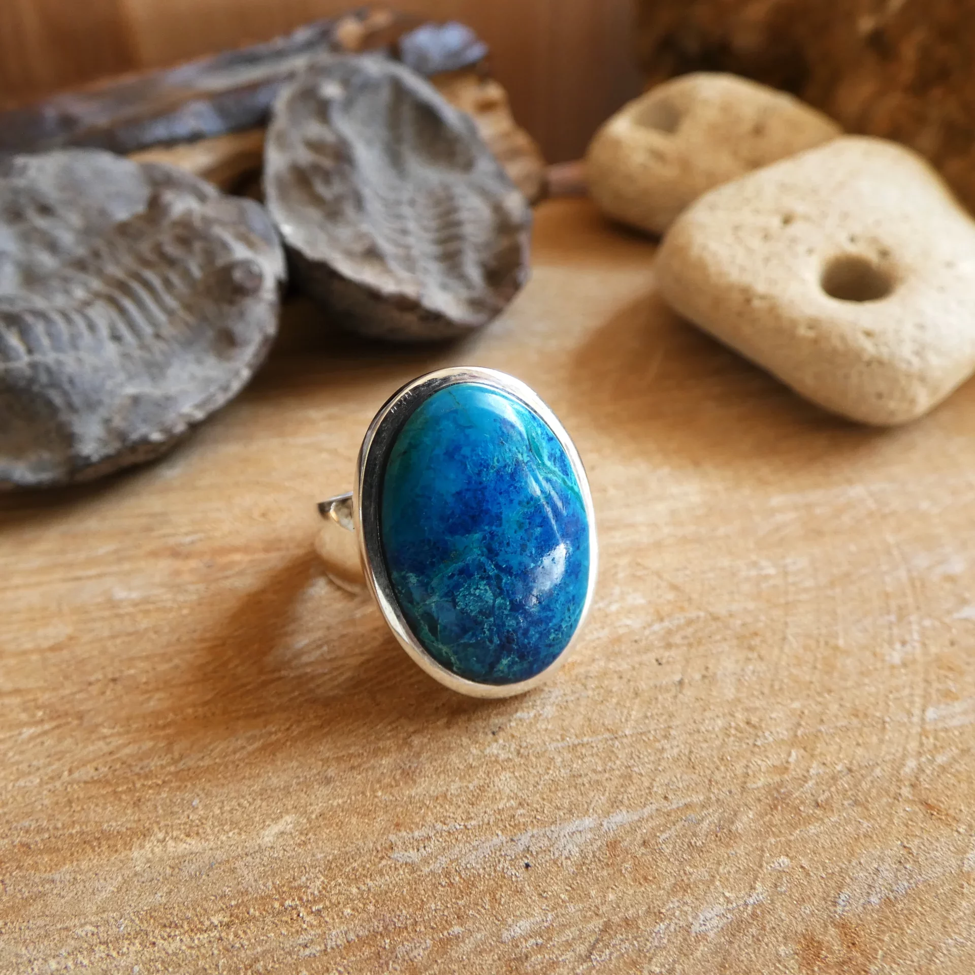 Bague Arte Fact argent et chrysocole