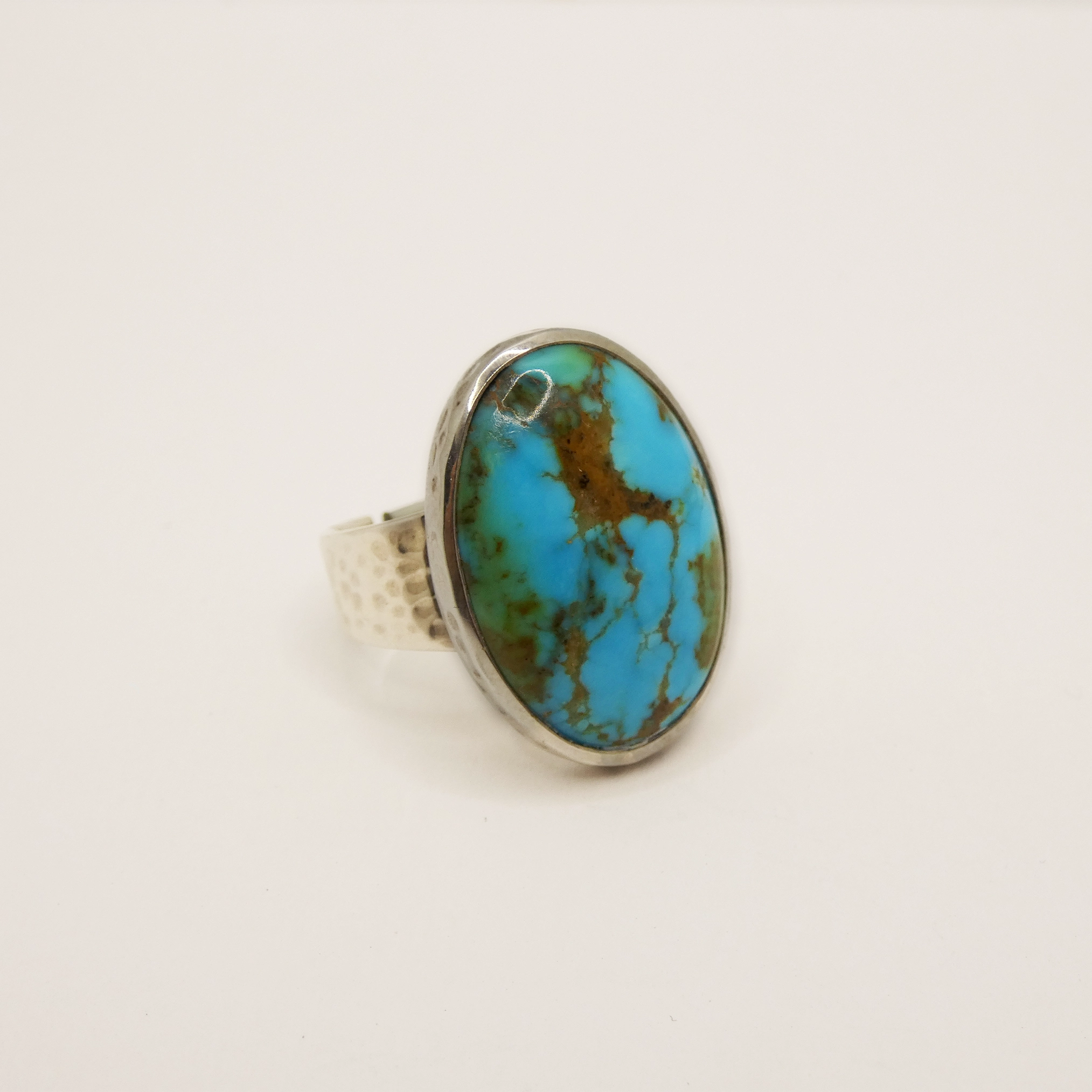 Bague Arte Fact Argent et turquoise du Mexique