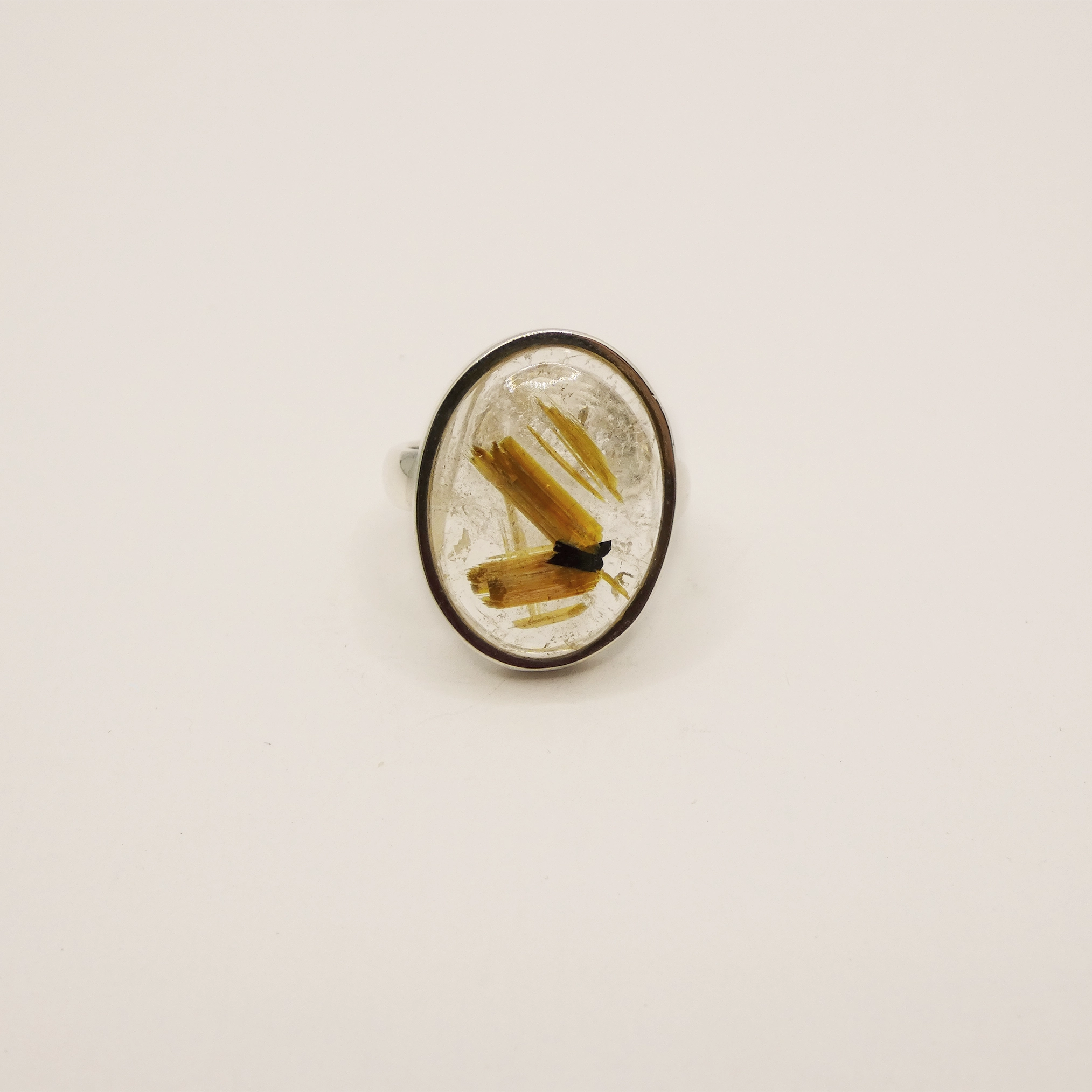 Bague Arte Fact argent et quartz rutilé