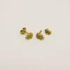Boucles d'oreille Muja Juma  Puces Coeur argent plaquées or 3 microns