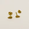 Boucles d'oreille argent plaquées or 3 microns