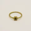 Bague Muja Juma argent plaquée or et quartz fumé