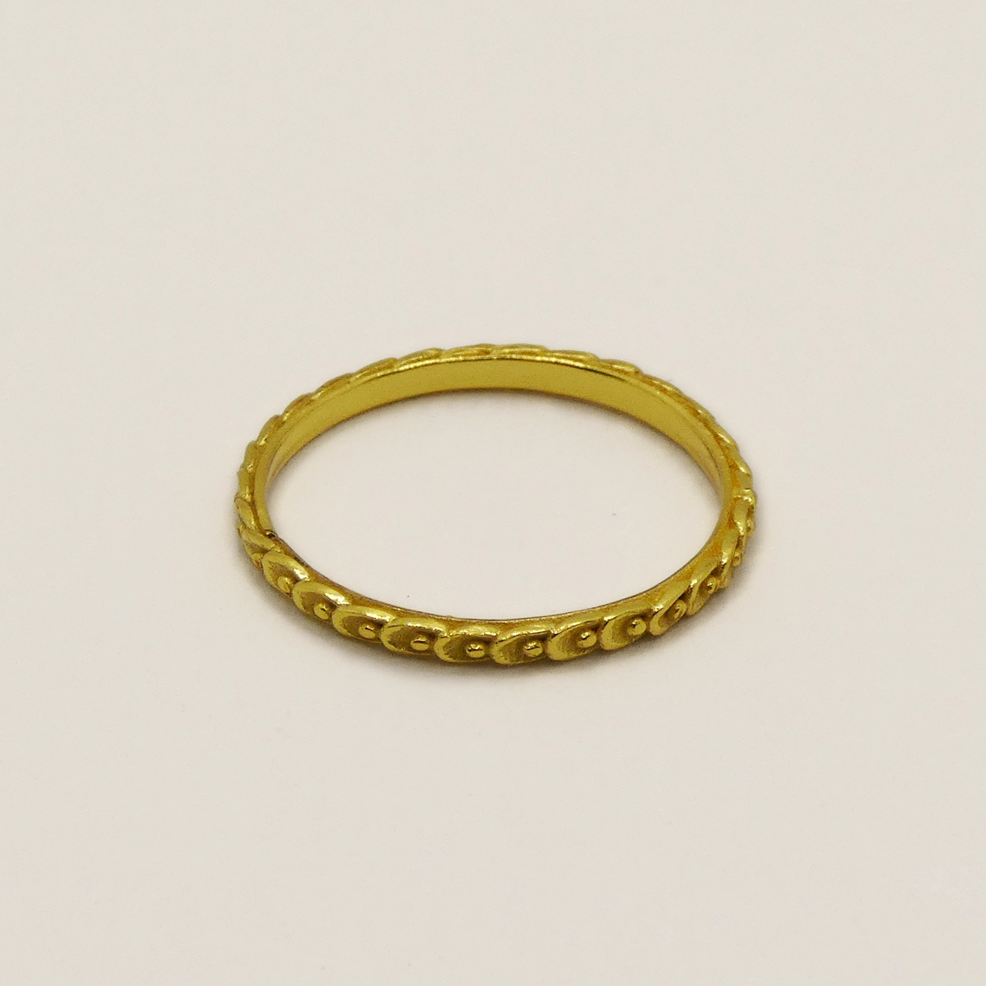 Bague Muja Juma argent plaqué or 3 microns