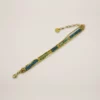 Bracelet avec apatites et chrysoprases