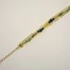 Bracelet avec chrysocoles et chrysoprases