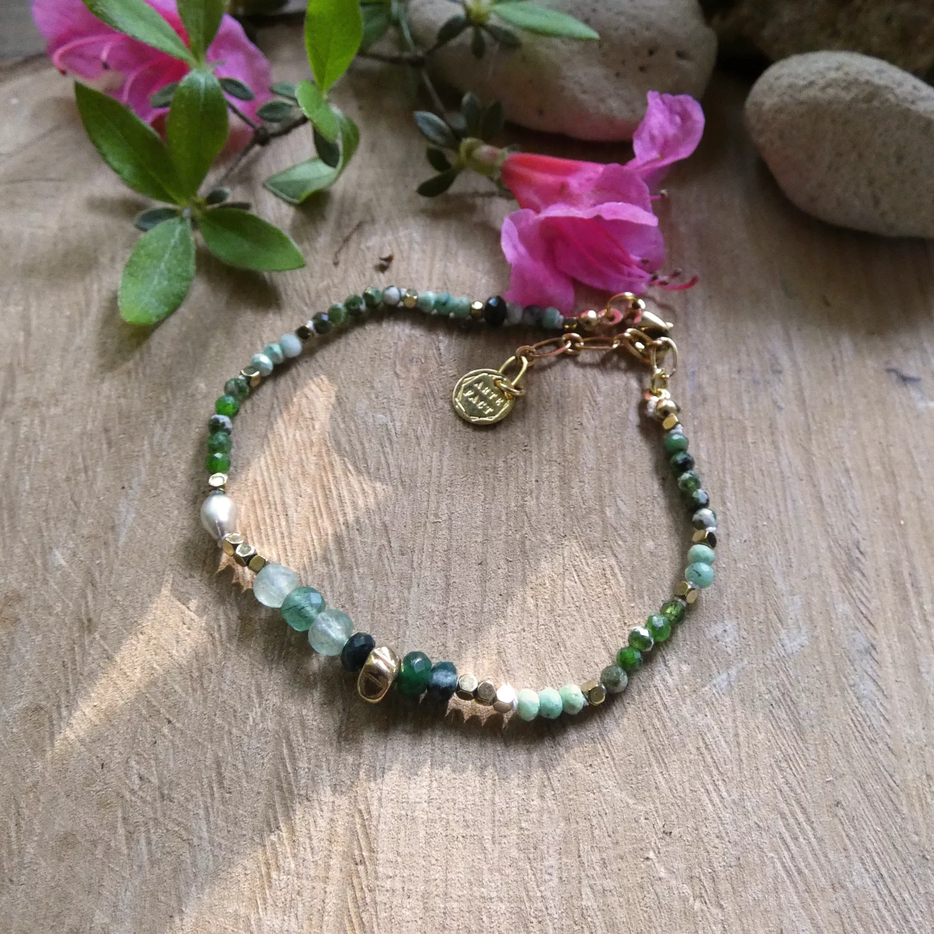 Bracelet Arte Fact Bohême pierres naturelles