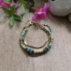 Bracelet avec chrysocoles et chrysoprases – Image 2
