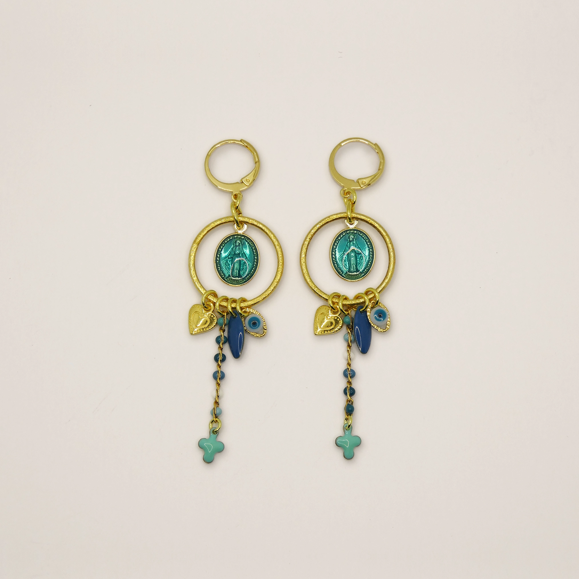 Boucles d'oreille Santorin