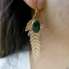 Boucles d'oreille Lorie Aventurine – Image 3