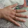 Bague Muja Juma argent plaquée or 3 microns et rubis indien – Image 3
