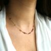 Collier Arte Fact tourmalines roses doré à l'or fin – Image 2