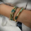 Bracelet pierres naturelles vertes – Image 5