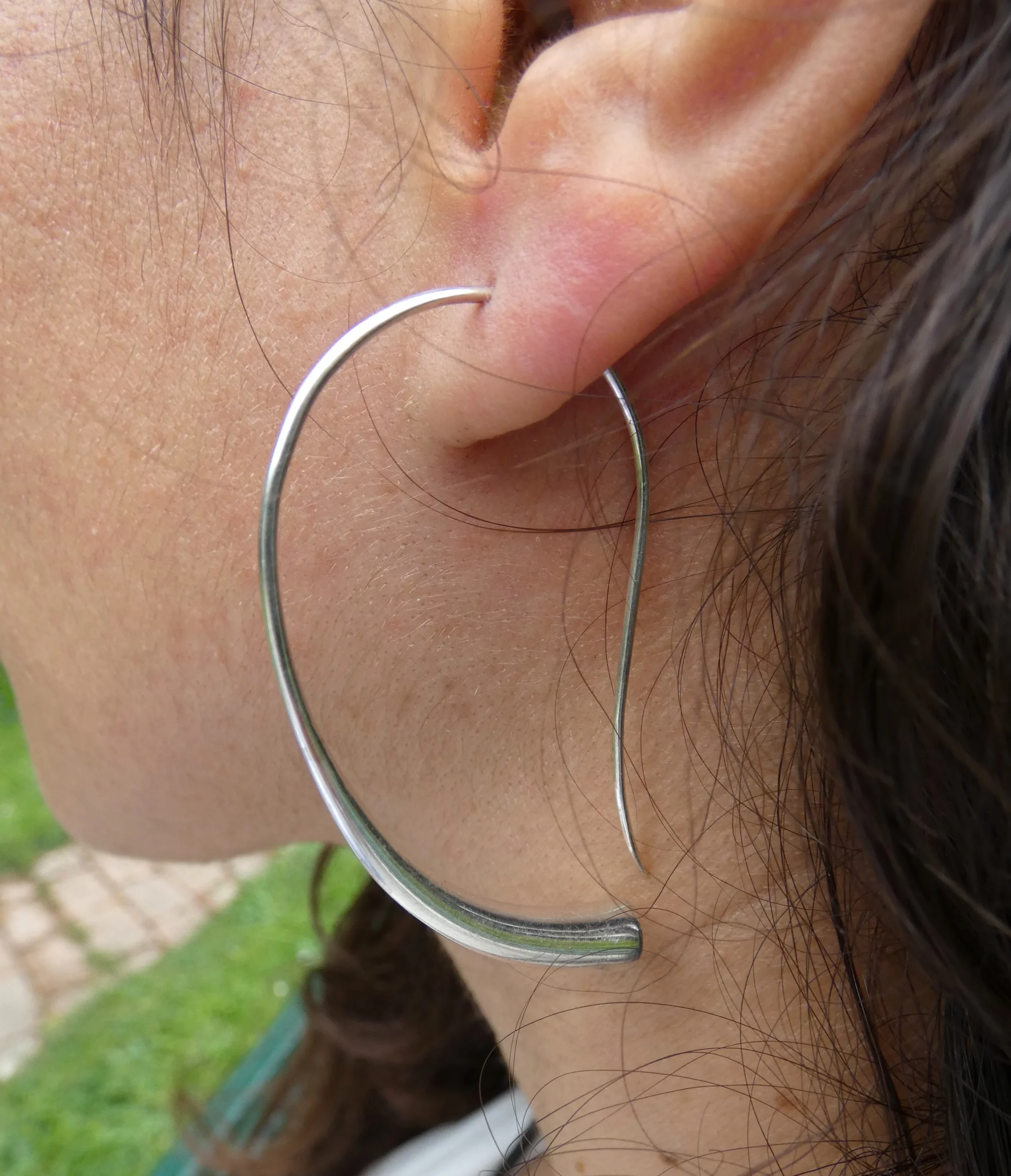 Boucles d'oreille Touareg en argent.