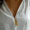Collier mi-long Paon Sarah Bernhardt – Image 3