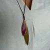 Collier Amélie Blaise "Masque" pourpre – Image 3