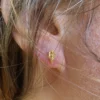 Boucles d'oreille argent plaquées or 3 microns – Image 3