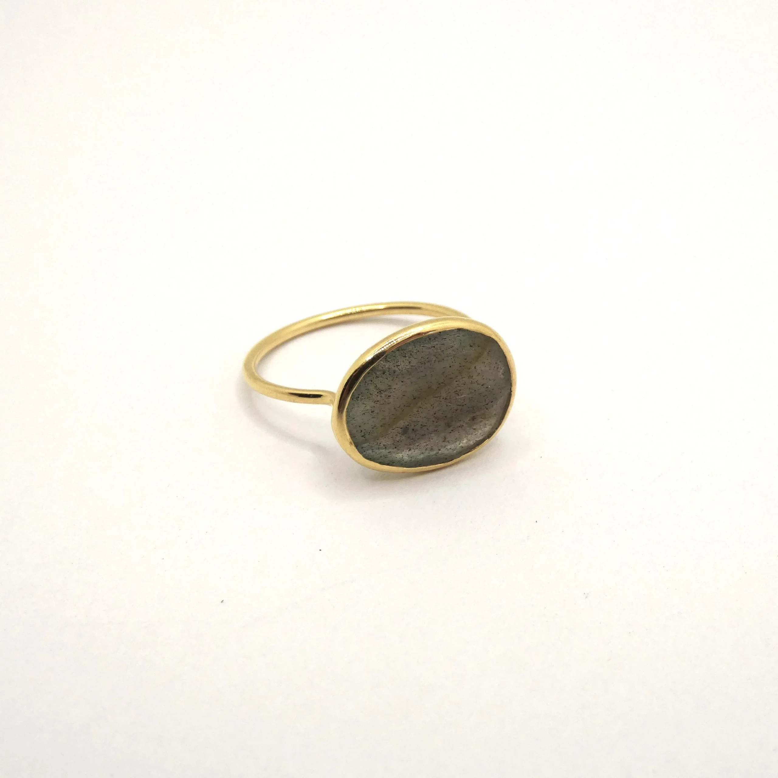 Bague Arte Fact Rajanee plaquée or et labradorite