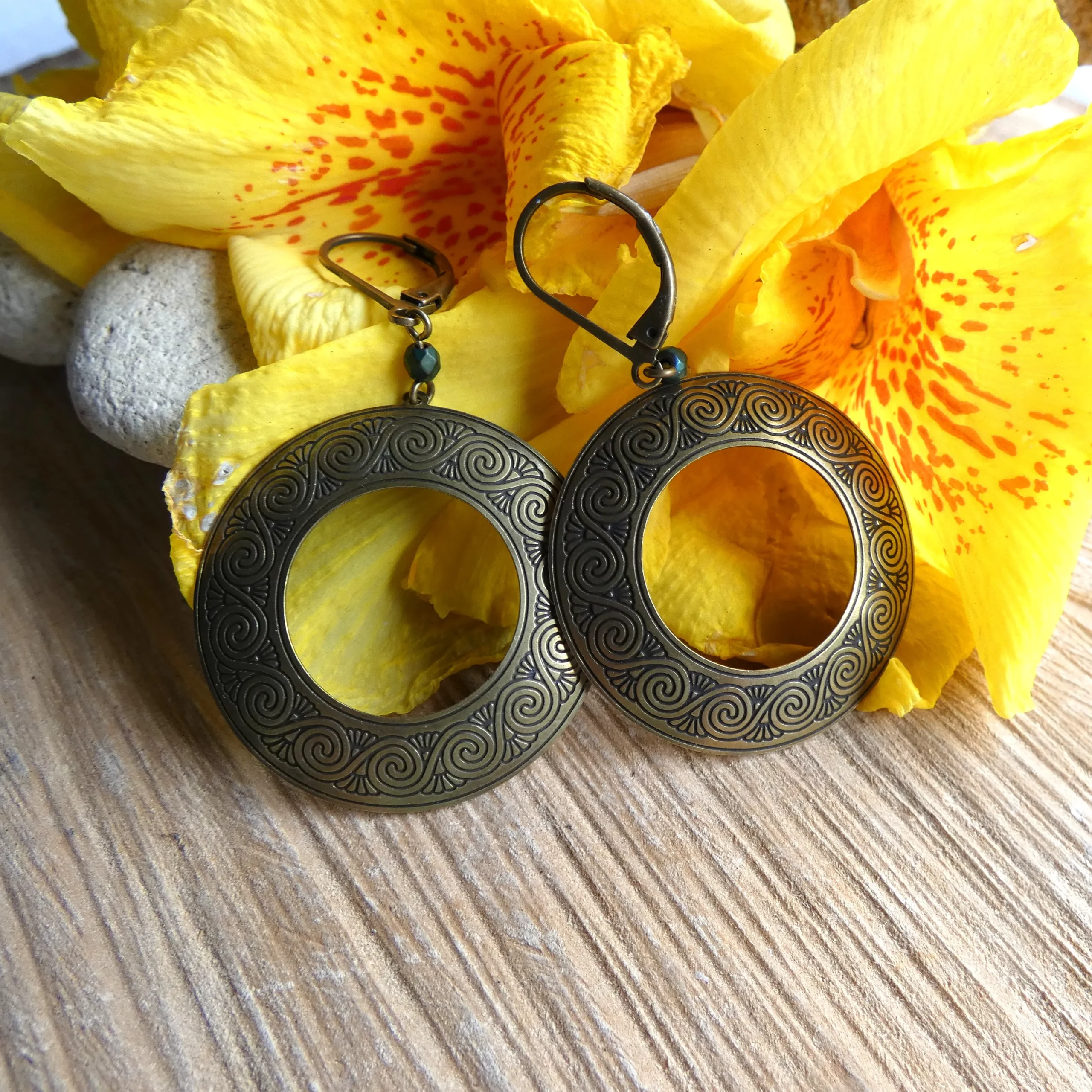 Boucles d'oreille Amélie Blaise Trésor Celte 2