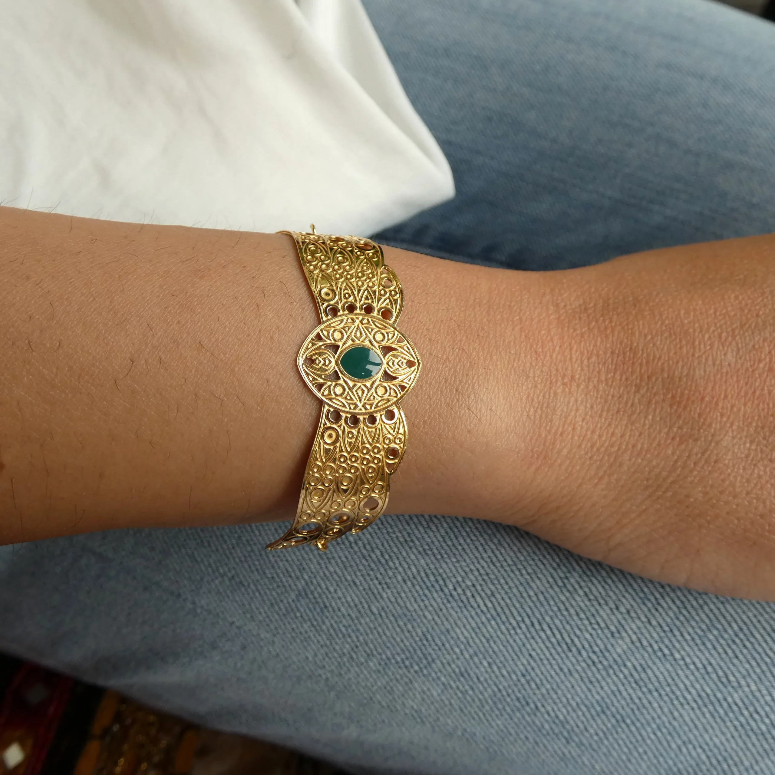 Bracelet Amélie Blaise Collection Sarah Bernhardt plaqué or 1 – Image 2