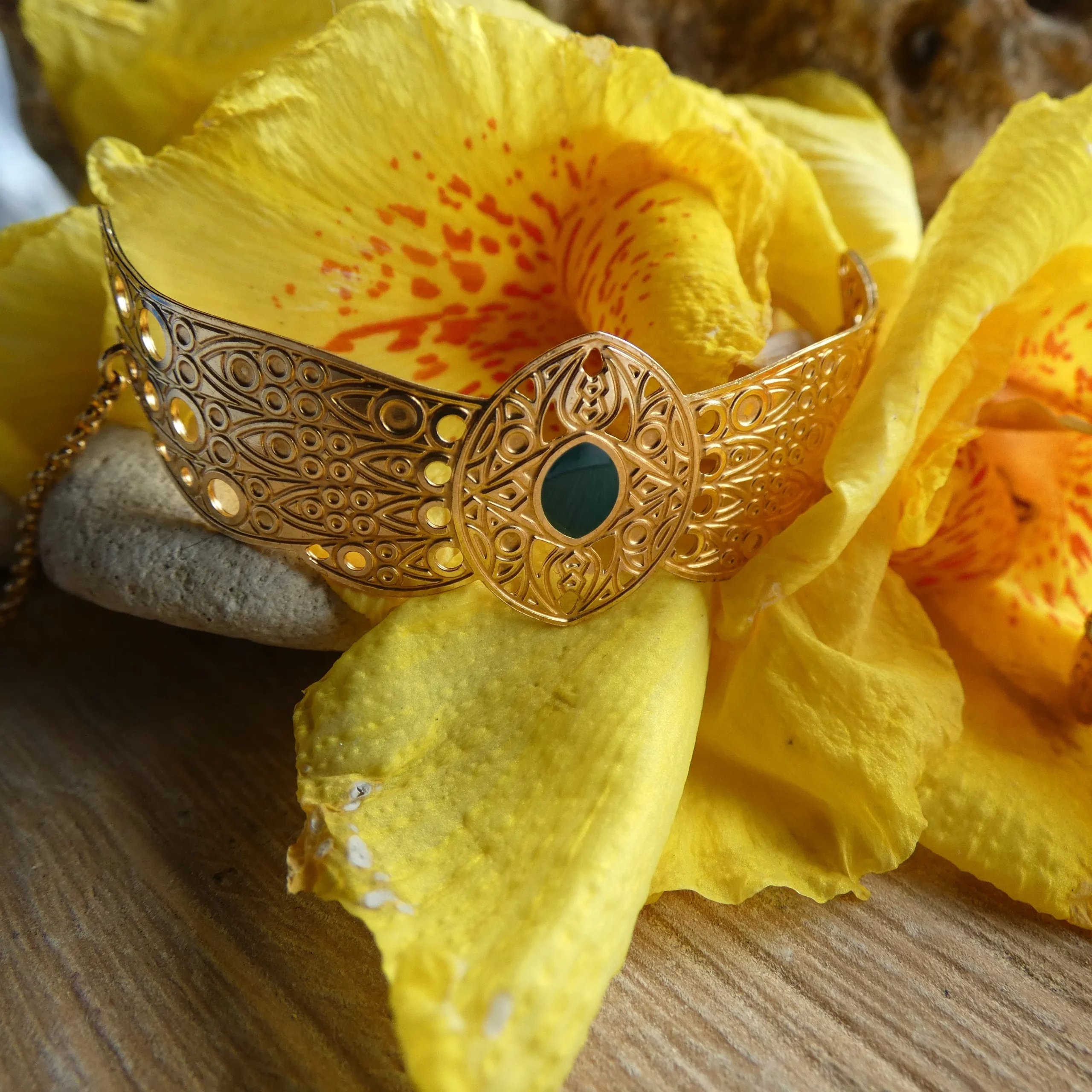 Bracelet Amélie Blaise Collection Sarah Bernhardt plaqué or 1 – Image 1